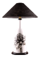 The Classic Black And White Table Lamp Collection Hand Painted Kantan With Stud.